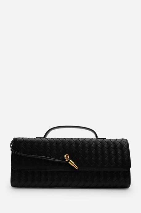 Wheres That From Womens 'Petal' Envelope Style Woven Clutch Bag - Image 2