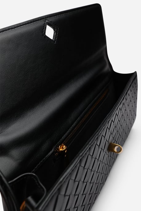 Wheres That From Womens 'Petal' Envelope Style Woven Clutch Bag - Image 4