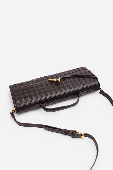 Wheres That From Womens 'Petal' Envelope Style Woven Clutch Bag - Image 5