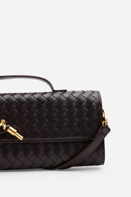 Wheres That From Womens 'Petal' Envelope Style Woven Clutch Bag - Image 6