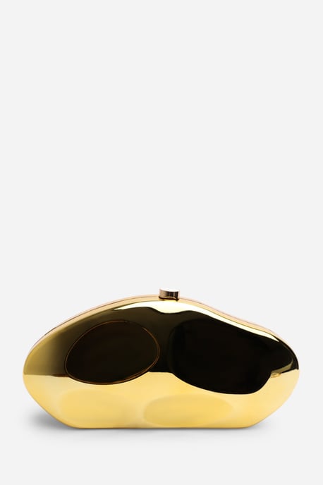Wheres That From Womens 'Nude' Sculpted Evening Clutch Bag - Image 2