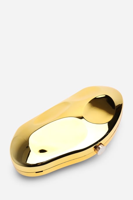 Wheres That From Womens 'Nude' Sculpted Evening Clutch Bag - Image 3