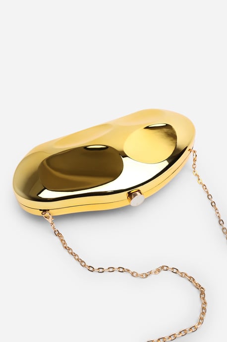 Wheres That From Womens 'Nude' Sculpted Evening Clutch Bag - Image 5