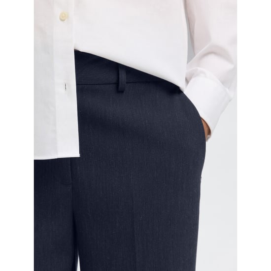 Selected Femme slfrita mw wide pant dark sap mel n 16090234 dark sapphire - Image 4
