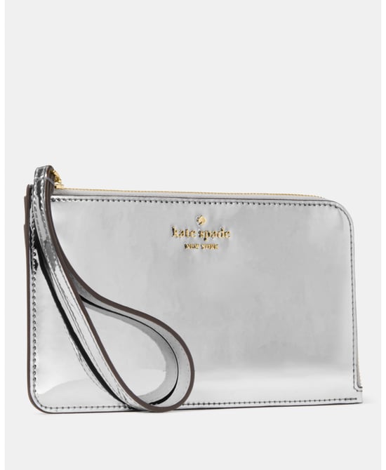 Lucy Mirror Metallic Medium L-Zip Wristlet - Image 2