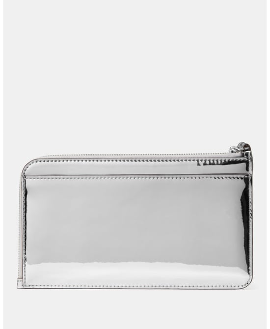 Lucy Mirror Metallic Medium L-Zip Wristlet - Image 4