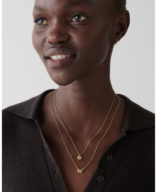 Elegant Edge Double Necklace Set - Image 2