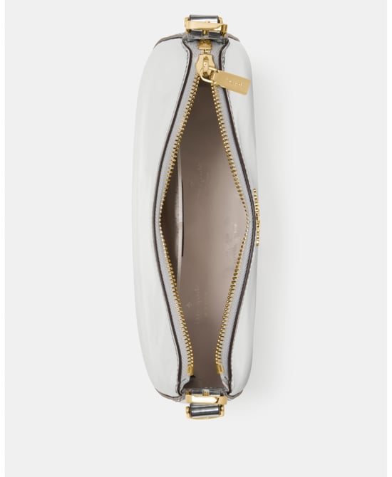 Nova Mirror Metallic Small Crescent Shoulder Bag - Image 4