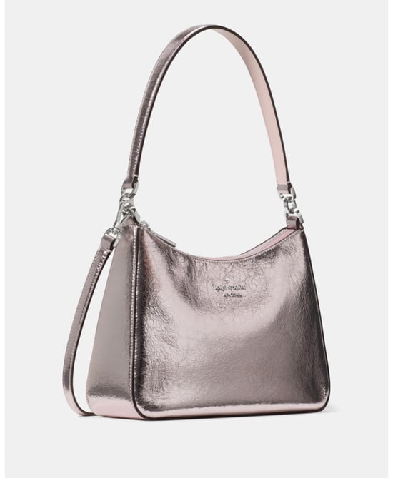 Margot Crinkle Metallic Convertible Shoulder Bag - Image 3