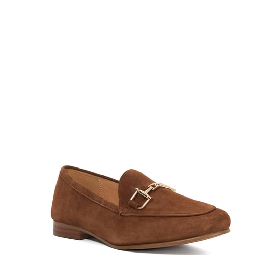 Dune Ladies Wf Glair - Wide Fit Almond Toe Buckle Detail Loafers - Image 1