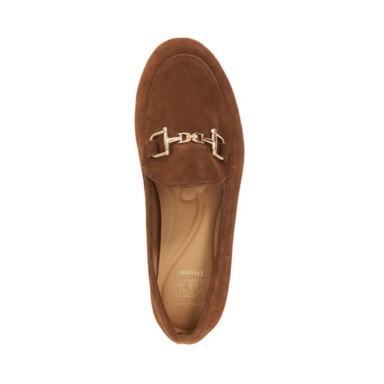 Dune Ladies Wf Glair - Wide Fit Almond Toe Buckle Detail Loafers - Image 3