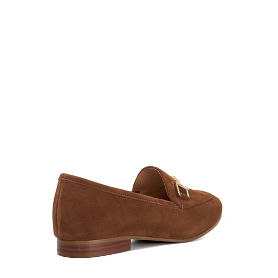 Dune Ladies Wf Glair - Wide Fit Almond Toe Buckle Detail Loafers - Image 4