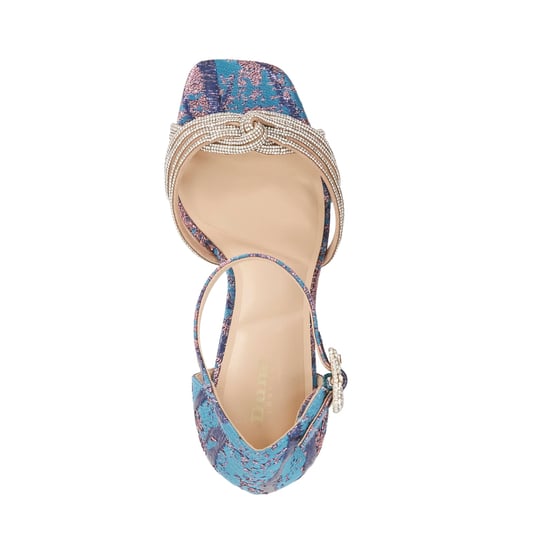 Dune Ladies Mirror - Two Part Mid Heeled Sandals - Image 3