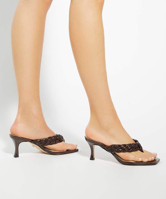 Dune Ladies More - Plaited Toe Post Kitten Heel Sandals - Image 3