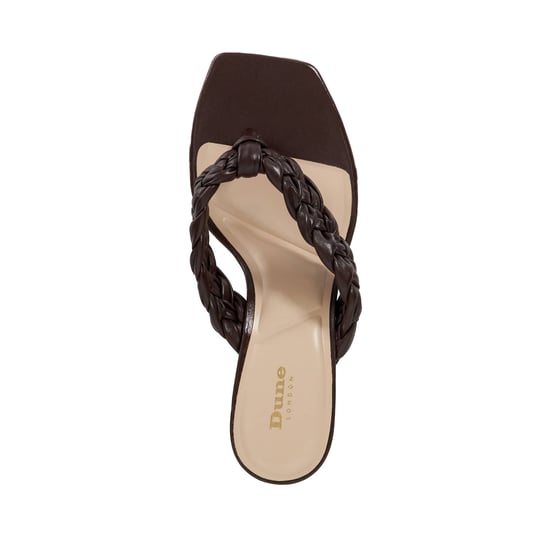 Dune Ladies More - Plaited Toe Post Kitten Heel Sandals - Image 4