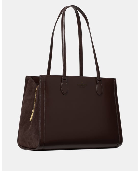 Madison Suede Large Laptop Tote - Image 3