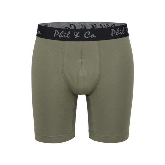 Phil & Co Boxershorts heren met lange pijpen boxer briefs 4-pack groen / zwart - Image 5