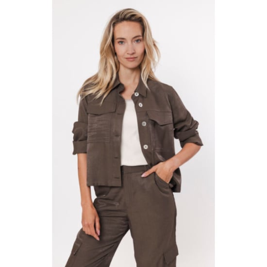 Poools Shiny jacket 433105-olive - Image 2