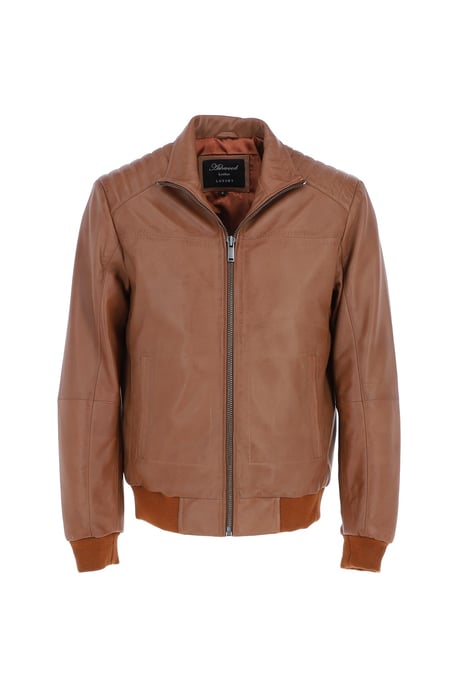 'Firenze' Exquisite Real Leather Bomber Jacket - Image 2