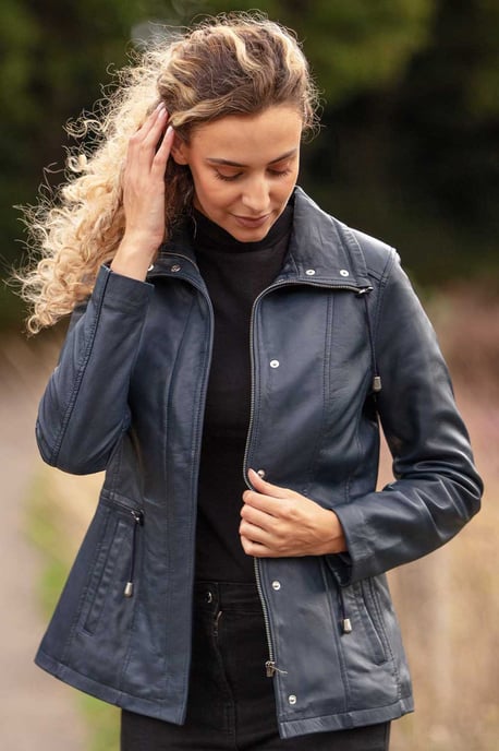 Versatile Real Leather Casual Jacket - Image 1