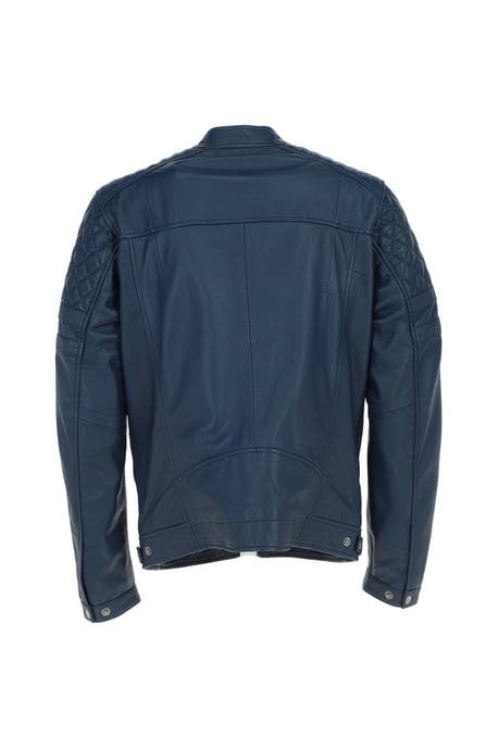 'N2' Premium Real Leather Vintage Biker Jacket - Image 4