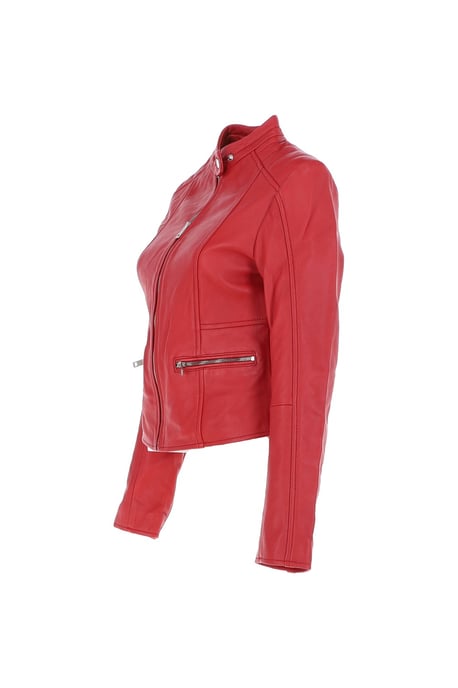 'Serefina' Real Leather Biker Jacket - Image 3