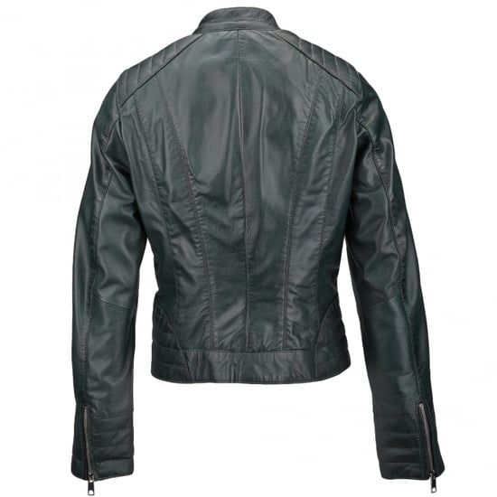 'Essen' Real Leather Biker Jacket - Image 3