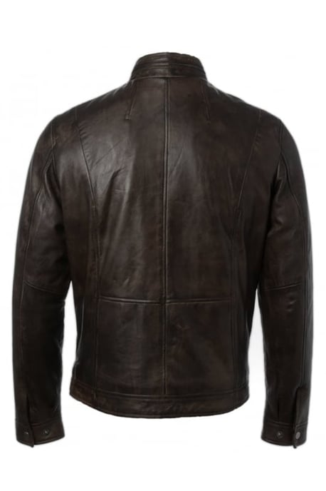 'Edinburgh' Real Leather Bomber Jacket - Image 4