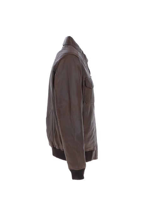 'Giovanni' Exquisite Real Leather Bomber Jacket - Image 4