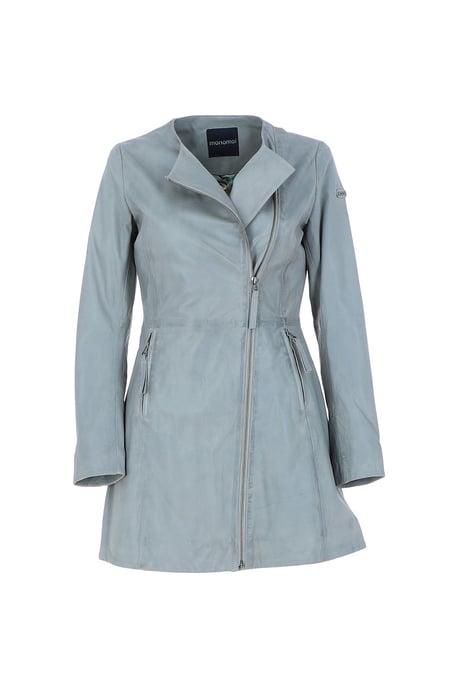 'Aroma' Real Leather Three Quarter Side Zip Jacket - Image 2