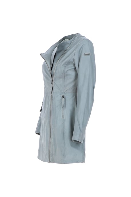 'Aroma' Real Leather Three Quarter Side Zip Jacket - Image 3