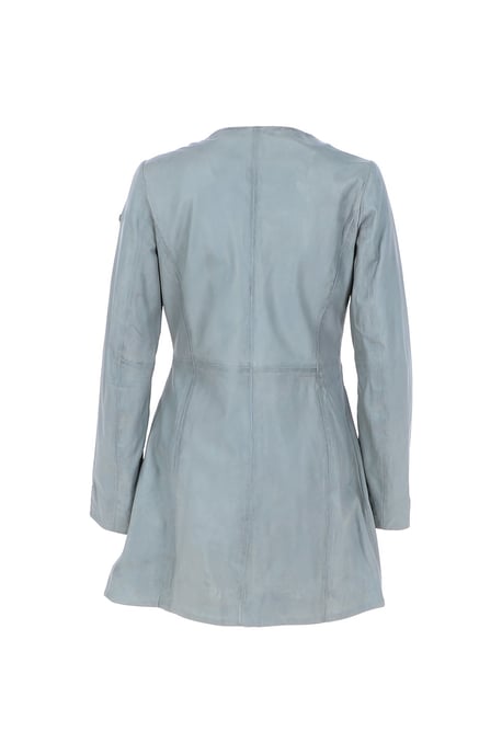 'Aroma' Real Leather Three Quarter Side Zip Jacket - Image 4