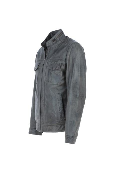 'Edinburgh' Real Leather Bomber Jacket - Image 2