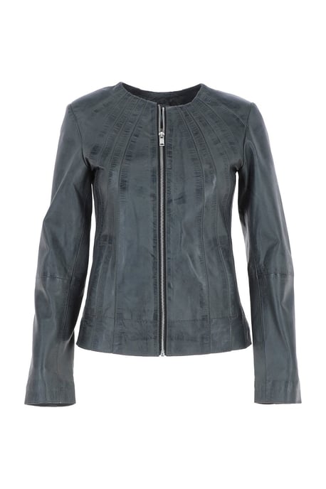 'Aliona' Real Leather Fashion Jacket Women Coat - Image 2