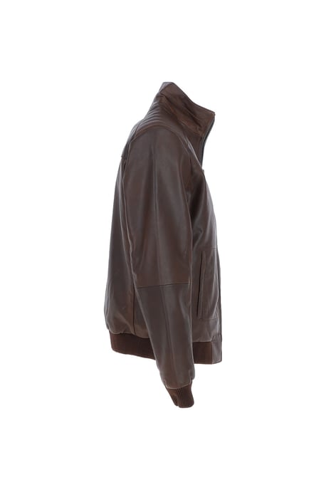 'Firenze' Exquisite Real Leather Bomber Jacket - Image 5