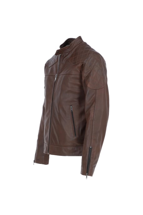 'Cadmar' Leather Biker Jacket - Image 3