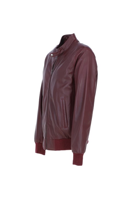'Volare' Lightweight Real Leather Bomber Jacket - Image 3