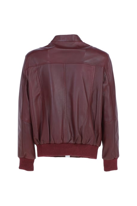 'Volare' Lightweight Real Leather Bomber Jacket - Image 4