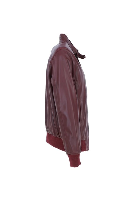 'Volare' Lightweight Real Leather Bomber Jacket - Image 5