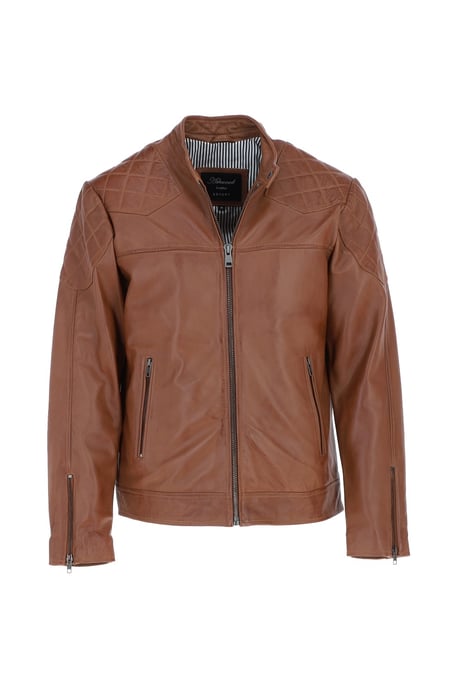 'Cadmar' Leather Biker Jacket - Image 2