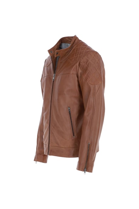 'Cadmar' Leather Biker Jacket - Image 3