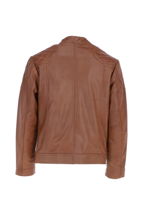 'Cadmar' Leather Biker Jacket - Image 4