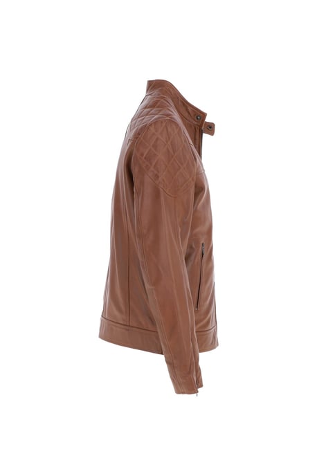 'Cadmar' Leather Biker Jacket - Image 5