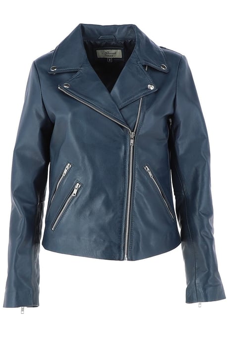 'Celia' Leather Fashion Biker Jacket Women Coat - Image 2