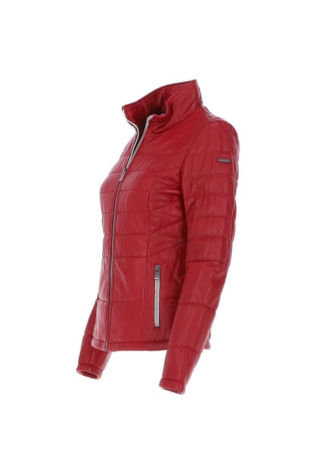 'Anita' Real Leather Stitch Detailing Jacket - Image 3