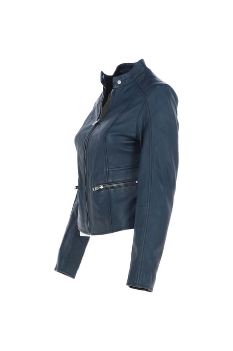 'Serefina' Real Leather Biker Jacket - Image 3