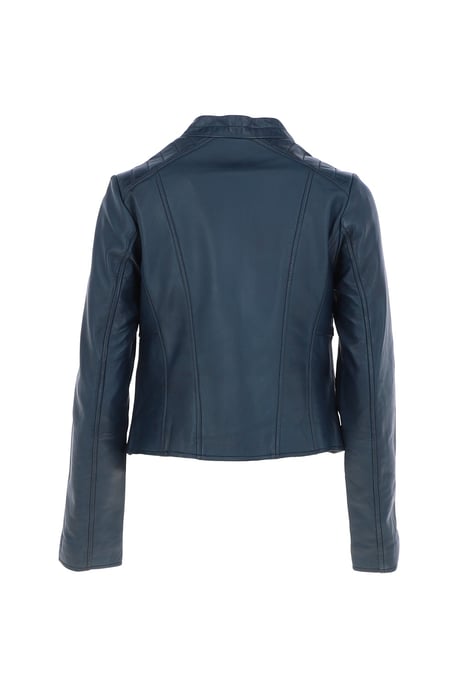 'Serefina' Real Leather Biker Jacket - Image 4