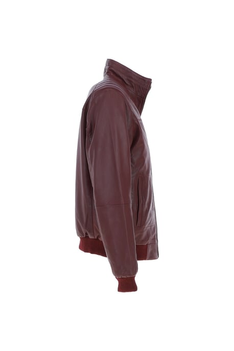 'Firenze' Exquisite Real Leather Bomber Jacket - Image 5