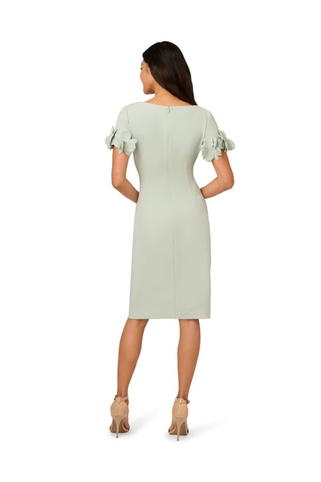 Knit Crepe Short Dress - Image 2