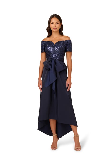 Sequin Taffeta Gown - Image 1